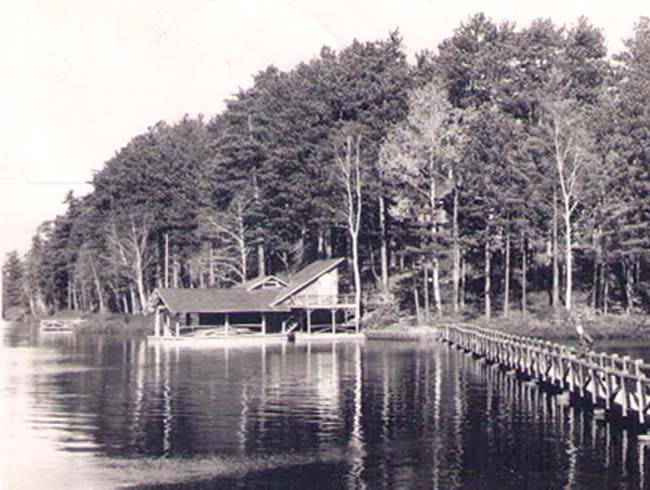 Boathouse and Footbridge