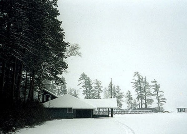 Original Boat House in Winter