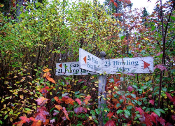 Signs on Nature Trail