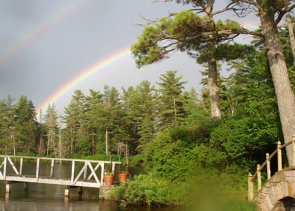 Rainbow over Footbridge