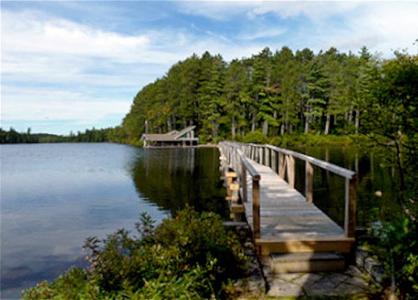 View of Original Boat House from Footbridge