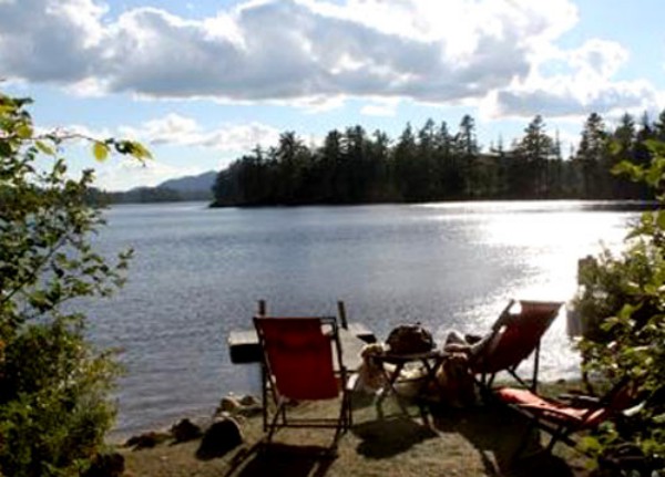 View from Private dock for Camp Entrance Cottages